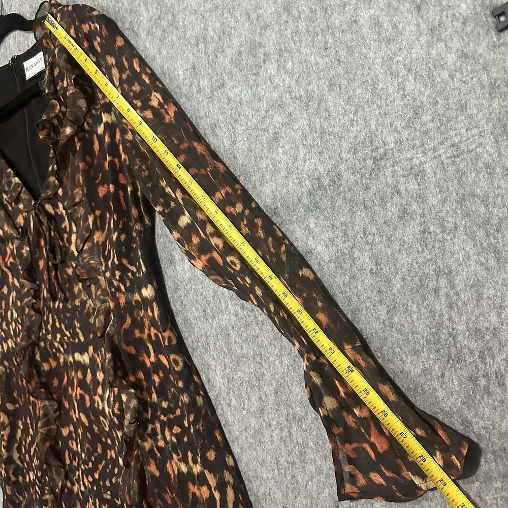 Runaway Brown Leopard-Print Ruffle Mini Dress - Picture 11 of 12